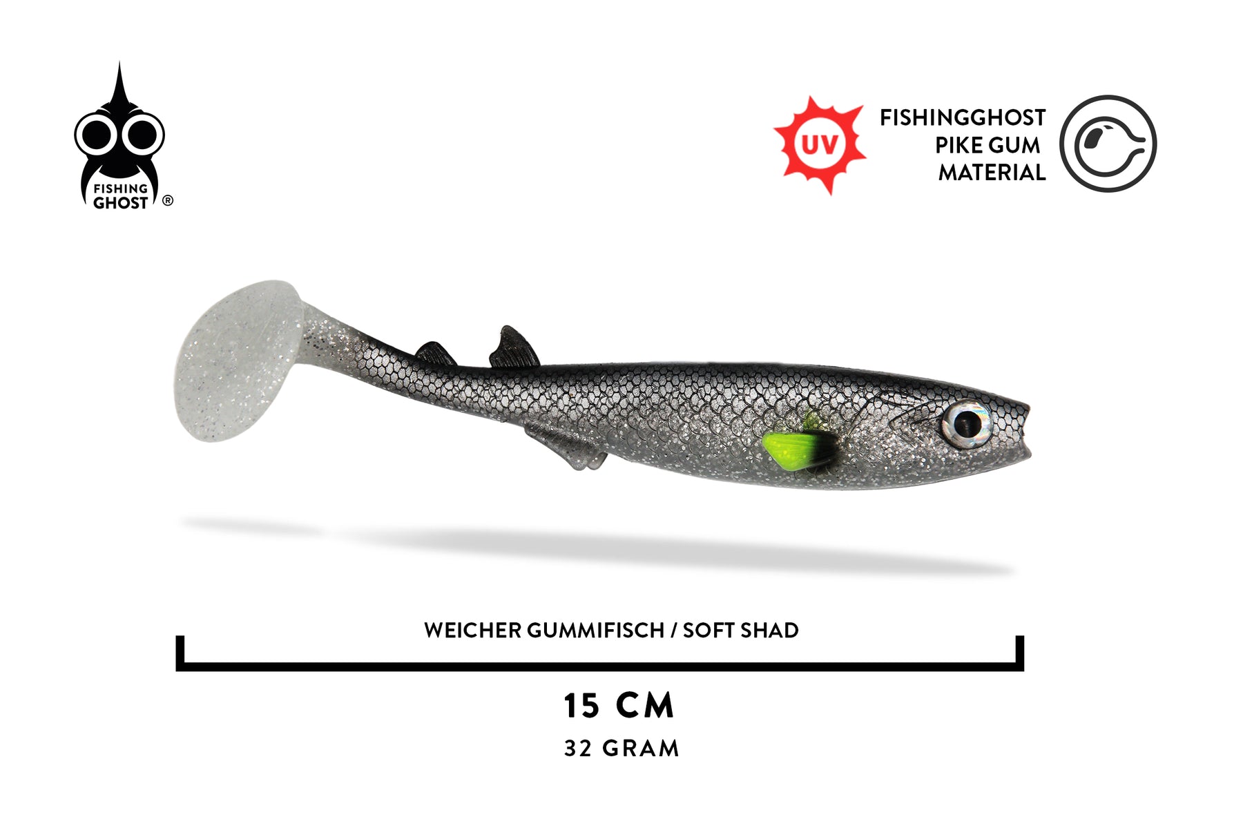 RenkyShad · V2 | 15cm | White Fish Pearl (3 Stk.)