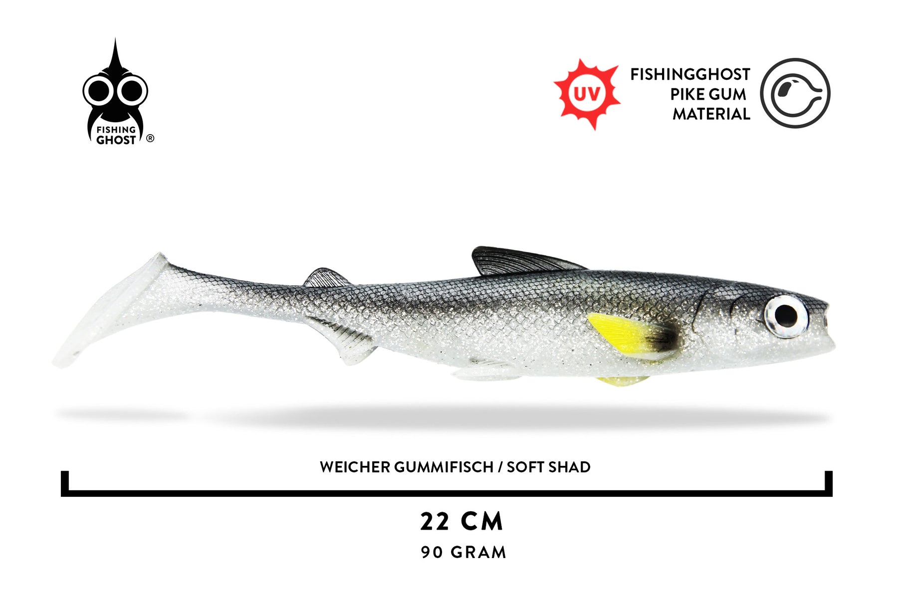 RenkyShad | 22cm | White Fish Pearl